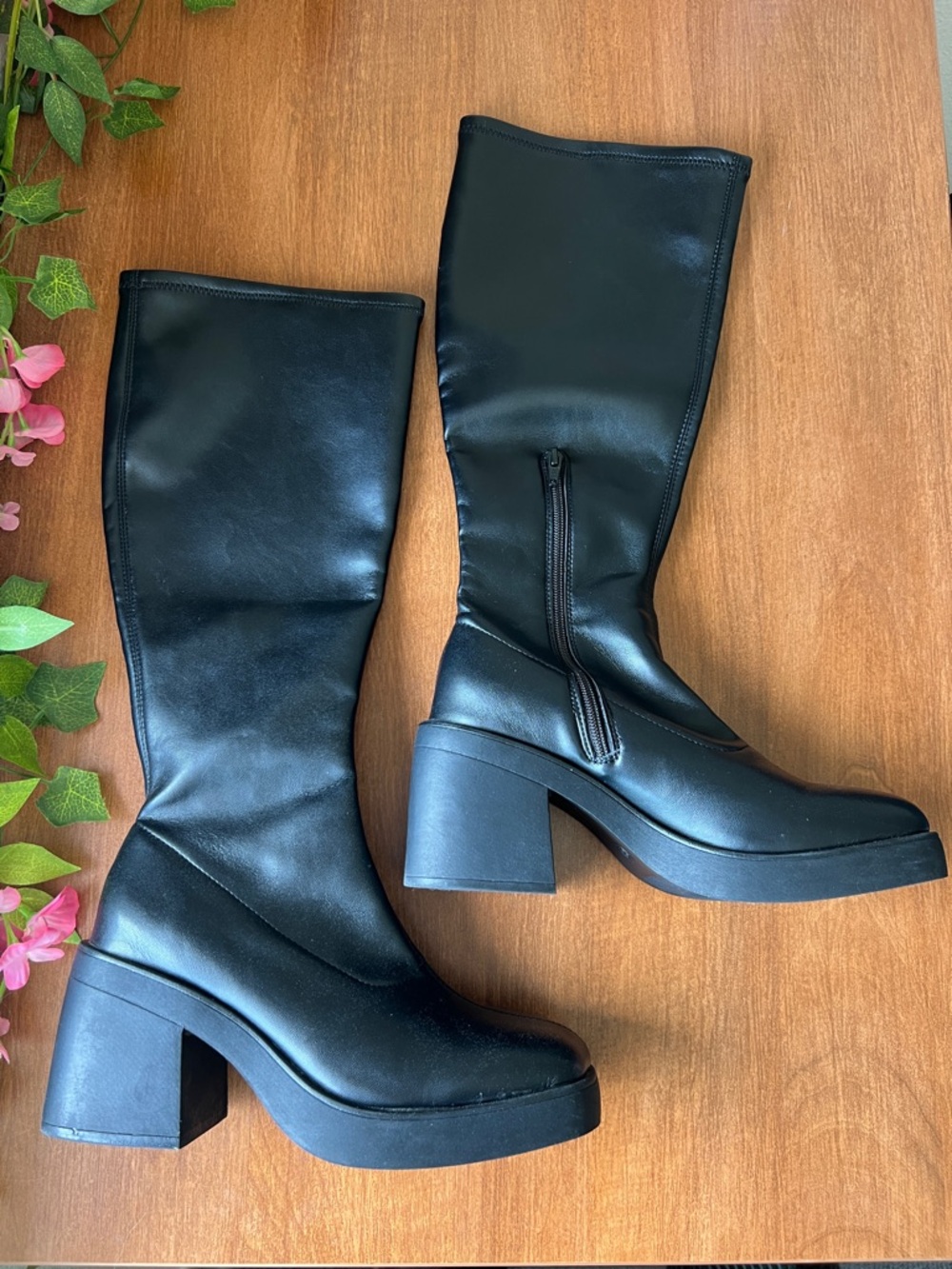 Wild fable Black Over-the-Knee Platform Boots w 8.5